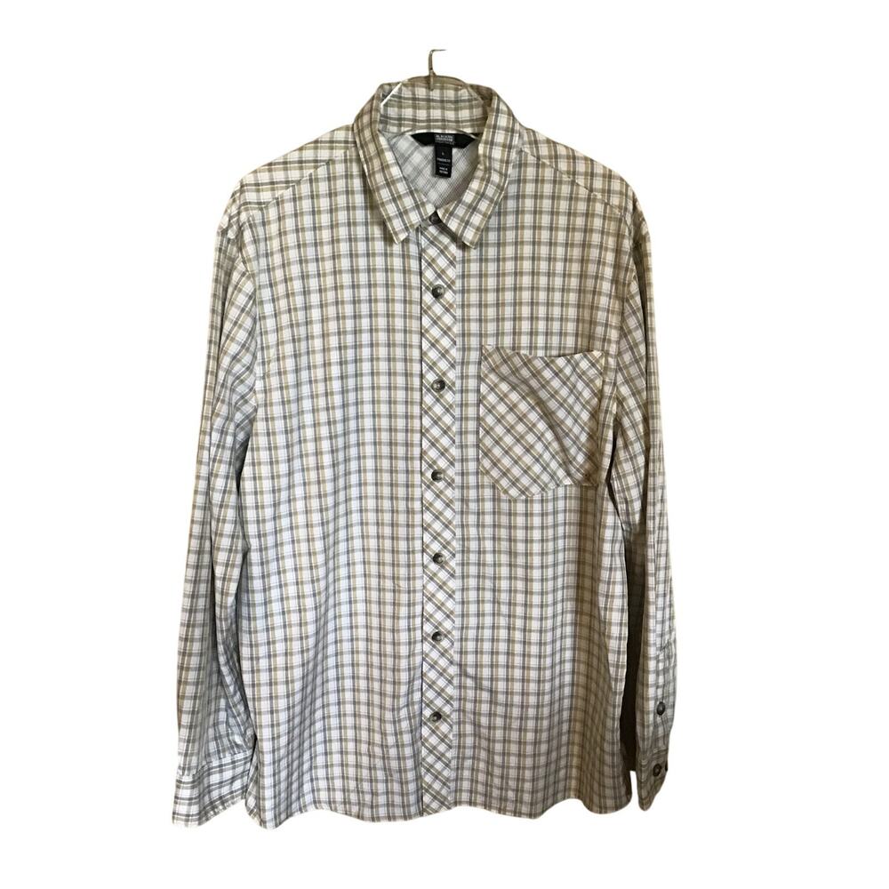Alaskan Hardgear Shirt Mens Sz Large Plaid‎ Long Sleeve Outdoor Work Button Down